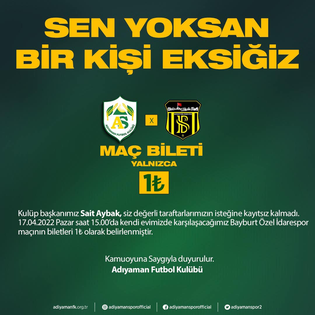 Aybak'tan Taraftara Müjde!