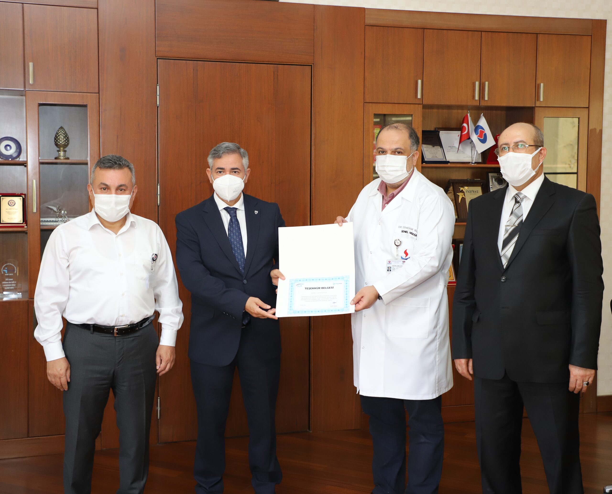  Sanko Üniversitesi Hastanesi’ne SGK’dan Teşekkür Belgesi