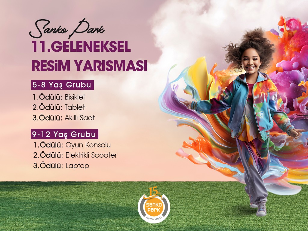 Sanko Park 23 Nisan’a Özel Ödüllü Resim Yarışması Düzenliyor