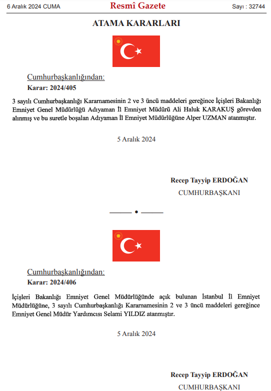 Adıyaman'a Yeni Emniyet Müdürü
