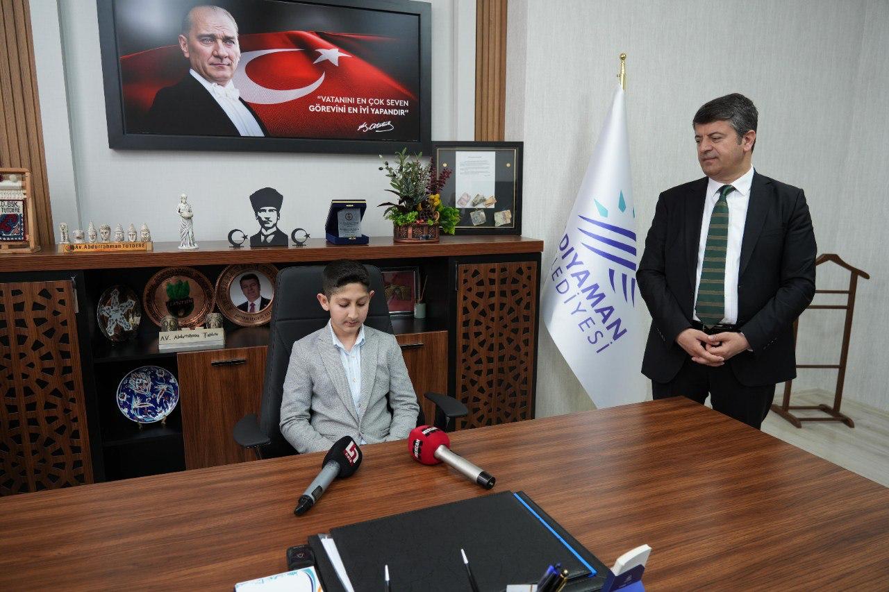 Adıyaman Belediyesi’nde 23 Nisan Coşkusu: Çocuk Başkanlar Hayallerini Anlattı