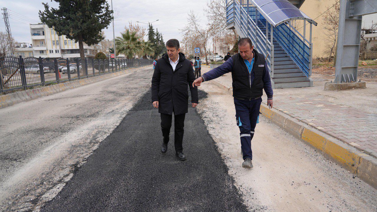 Başkan Tutdere Sakarya Caddesindeki çalışmaları inceledi: 