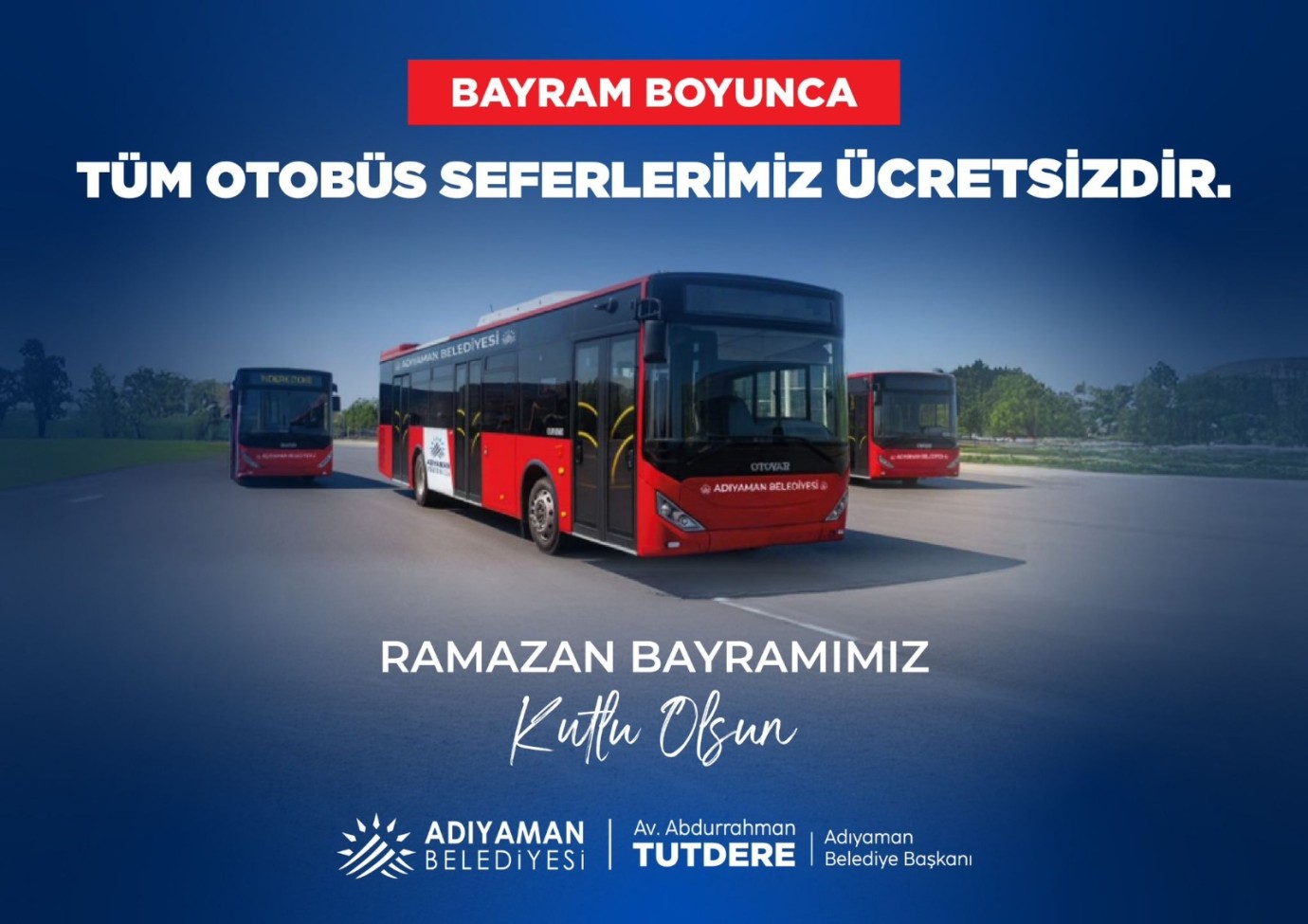 Adıyaman Belediyesi'nden Ramazan Bayramı Mesajı