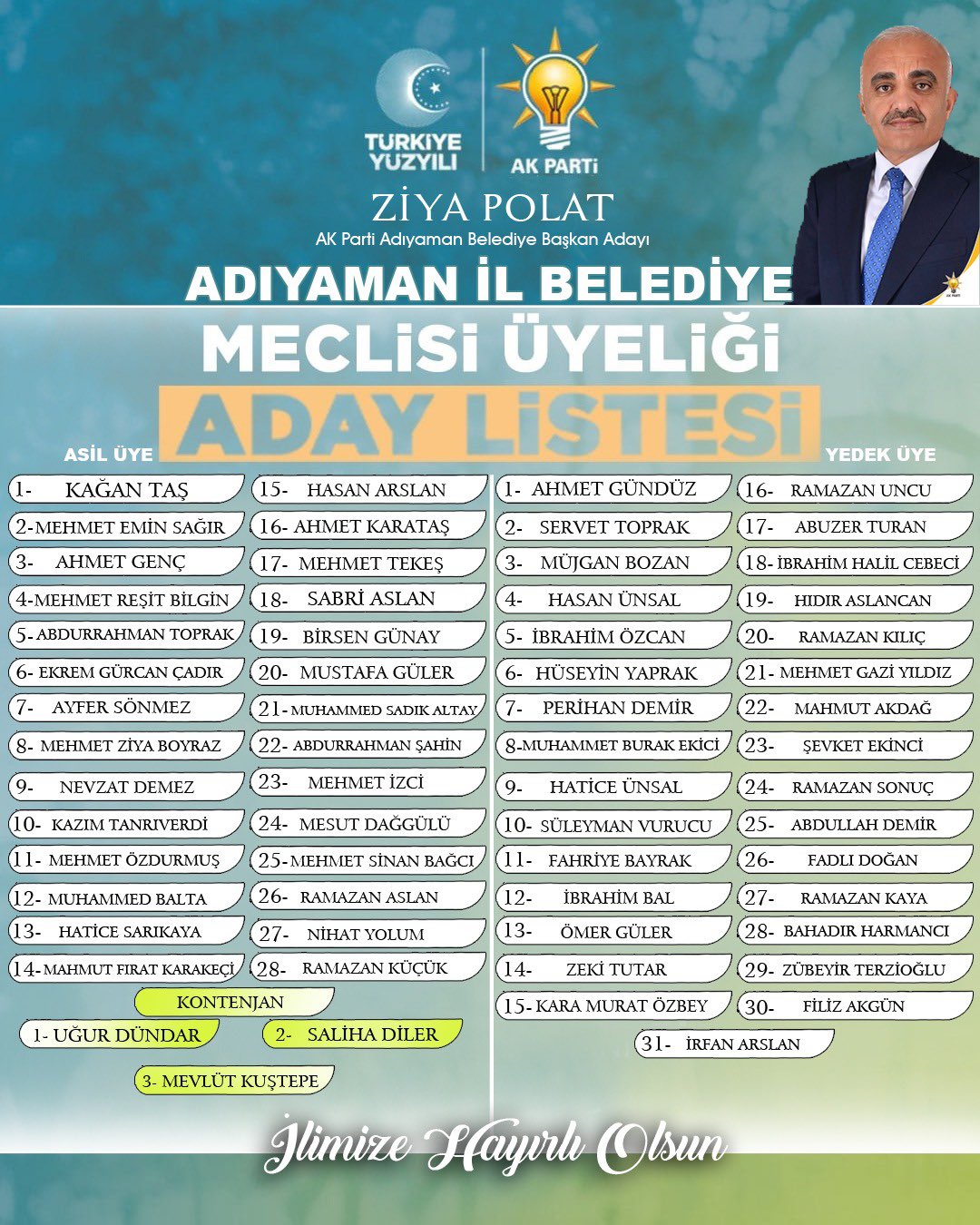 Ak Parti Meclis Adayları Belirlendi