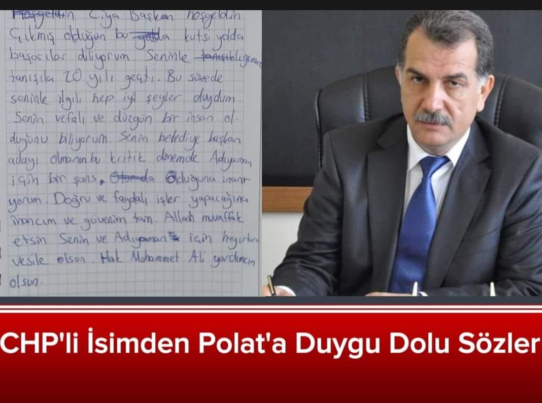 CHP'li Başkandan Polat'a Destek
