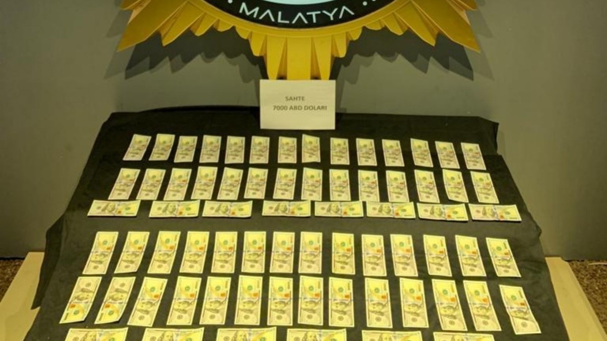 Malatya'da 7 bin dolar sahte para ele geçirildi