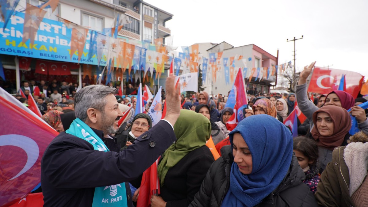 Gölbaşılılar Yağmura Rağmen Toydaş’ı Yalnız Bırakmadı