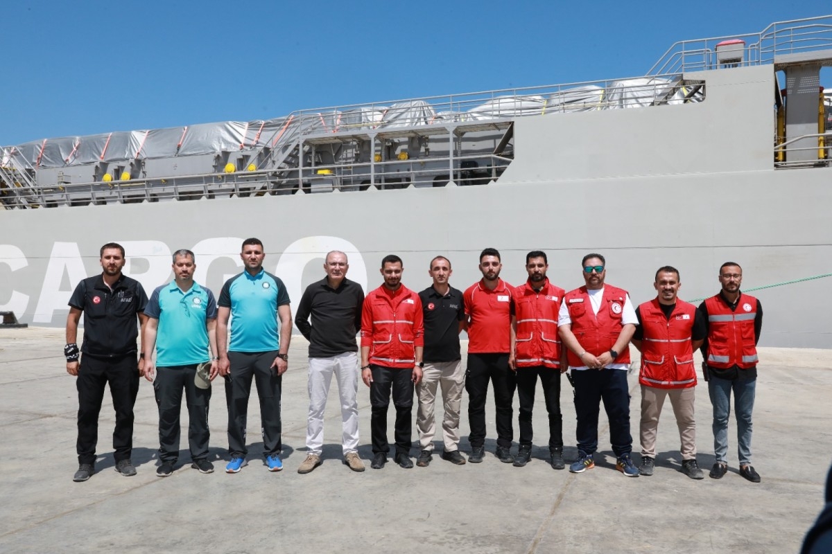 Kızılay’ın Gazze’ye gönderdiği yardım Gemisi Mısır’a ulaştı
