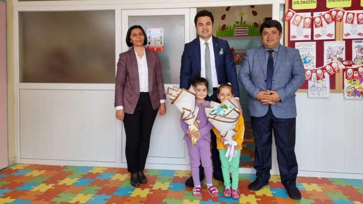 Kaymakam Tarık Buğra Seyhan, Salkım Anaokulu’nu ziyareti etti