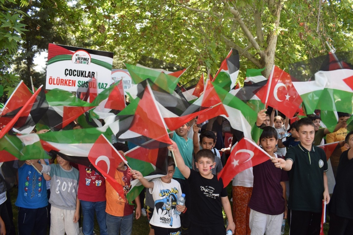 Malatyalı çocuklardan Filistinli çocuklara destek