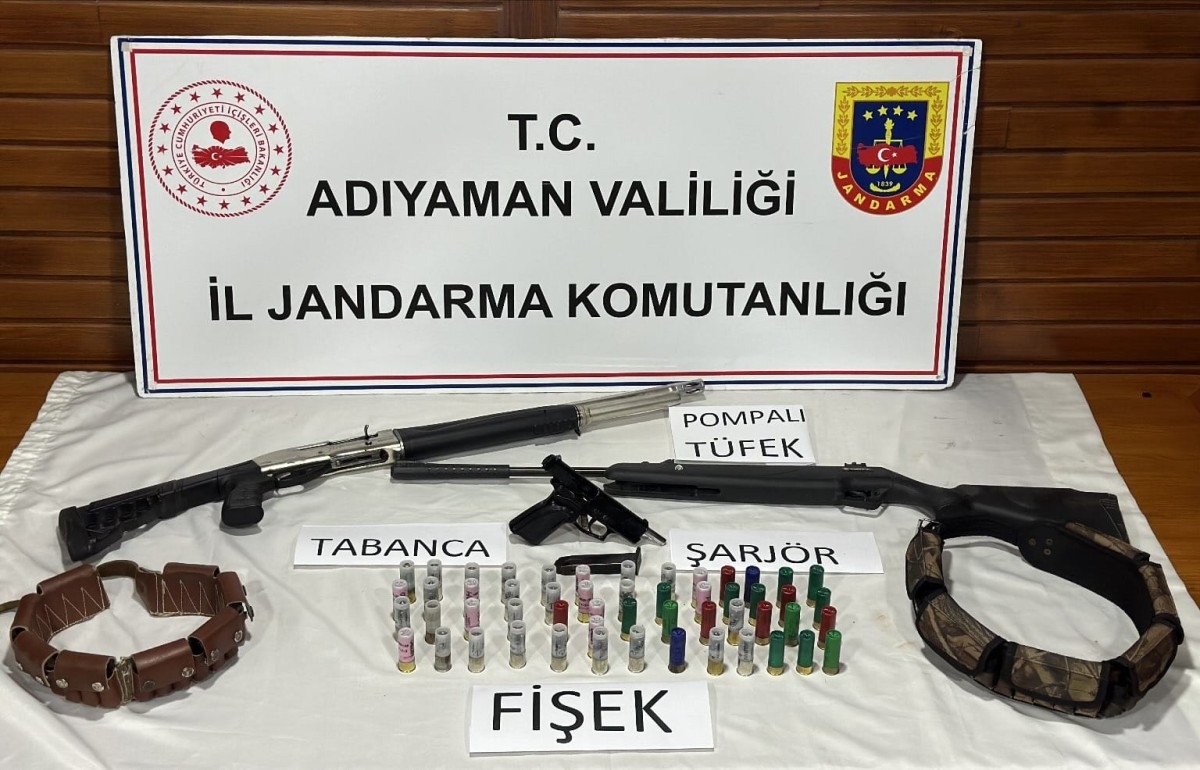 Ruhsatsız tabanca ve tüfeğe 1 gözaltı