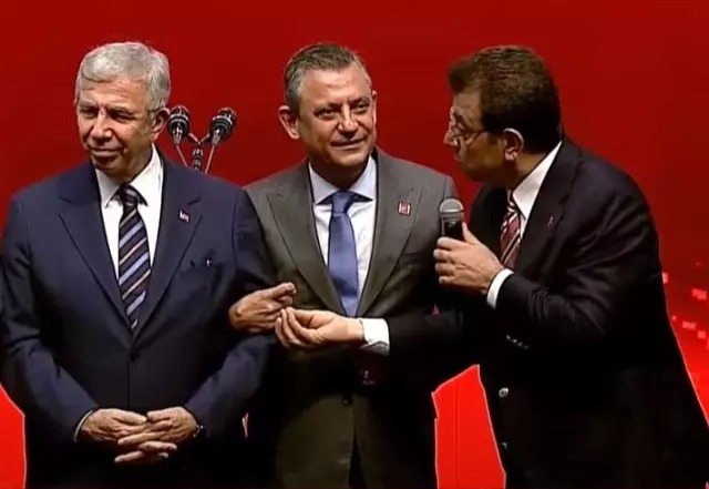 CHP tüzük kurultayında gerginlik, Yavaş isyan etti, İmamoğlu ve Özel gönlünü almaya çalıştı