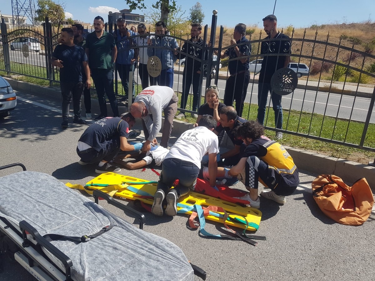 Adıyaman'da motosiklet kazası: 1 kişi yaralandı