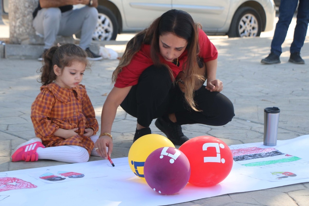 Adıyaman'da 'Filistinli Çocuklar İçin Çiz'  - Videolu Haber