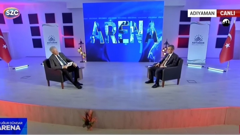 Özgür Özel Adıyaman'da Sözcü Tv yayınına katıldı: 'Resmi kayıtlara güvenen kimse yok'