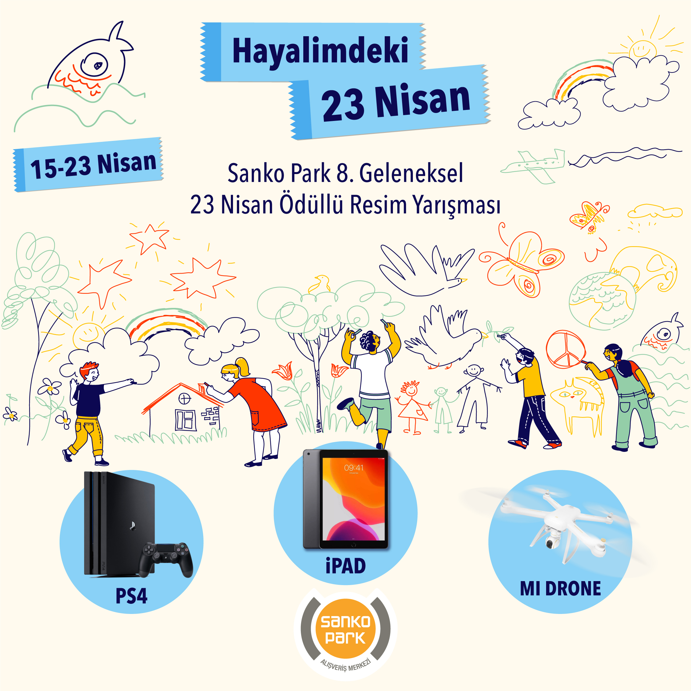 Sanko Park Avm, Çocuklara Yönelik Ödüllü Yarışma Düzenledi