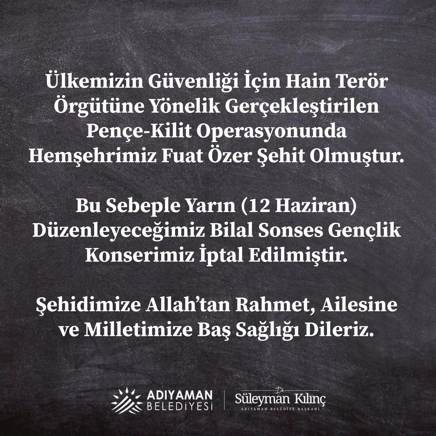 Adıyaman Belediyesi'nden Örnek Davranış