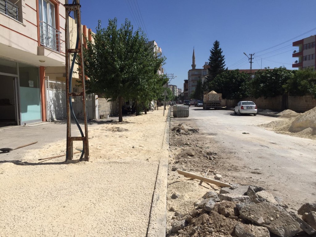 Kireçhane ve Vatan Caddelerinde Kaldırım Çalışması