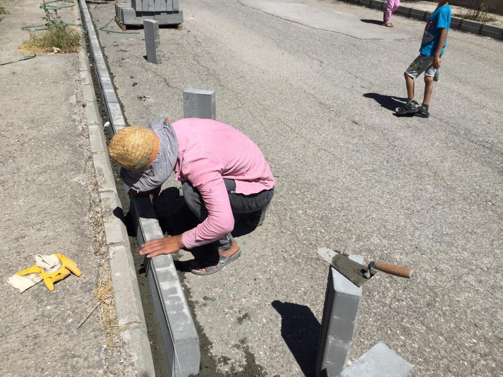 Sümerevler'de Kaldırım Çalışması Sürüyor