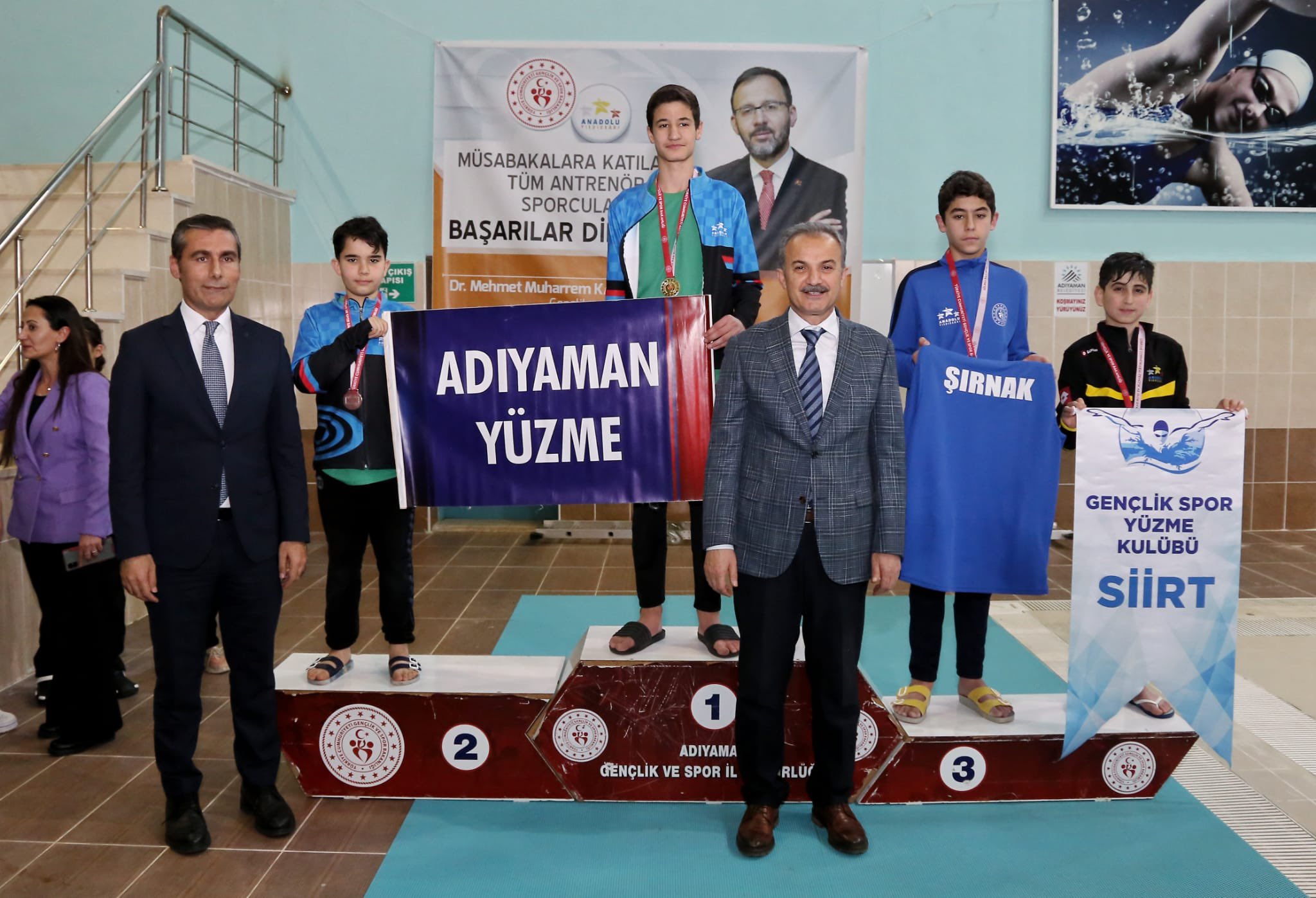 Adıyaman Belediyesi Yüzme Yarışmasına Ev Sahipliği Yaptı