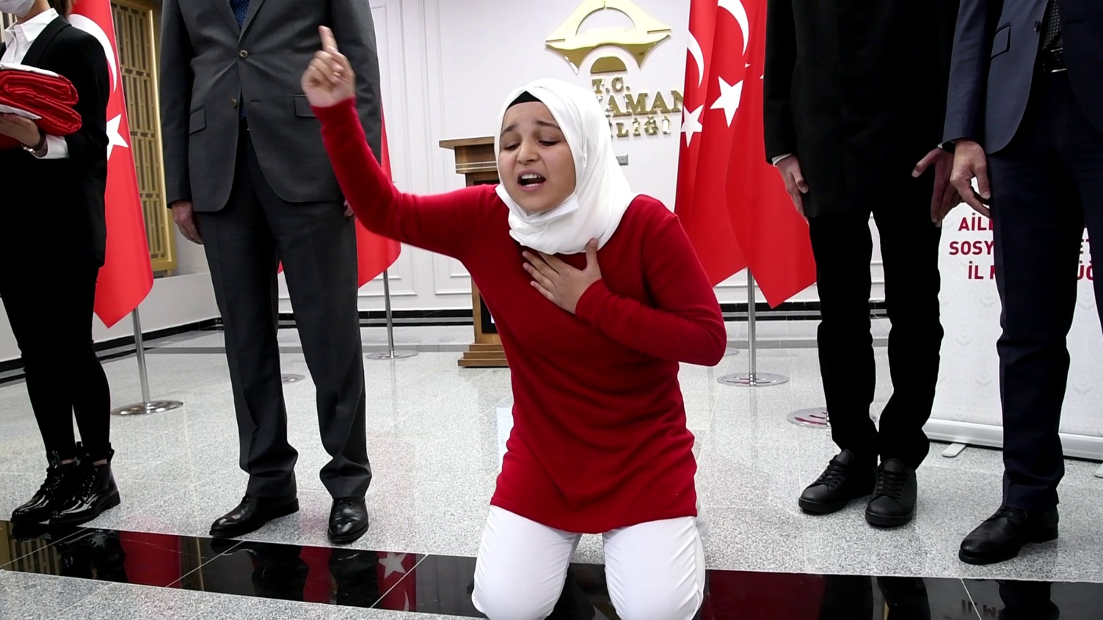 Okuduğu İstiklal Marşı İle Duygusal Anlar Yaşattı