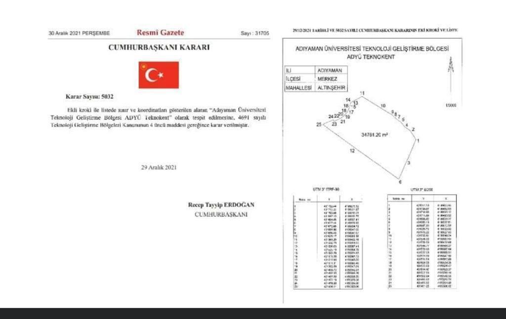 ADYÜ Teknokent Müjdesi!