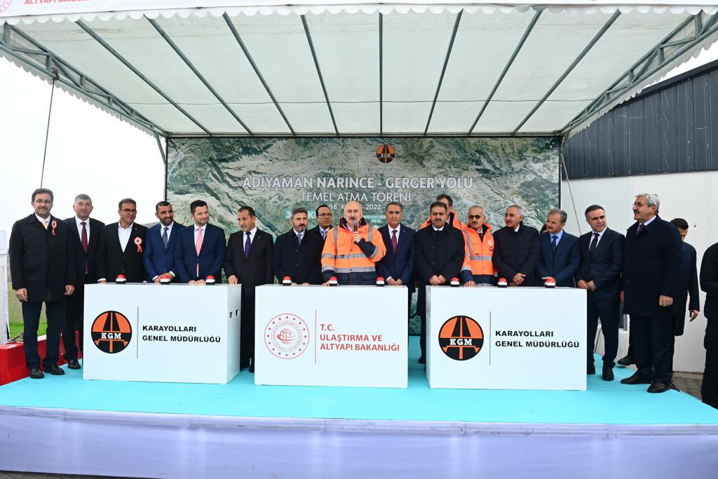 Gerger Yolunda Temel Atıldı