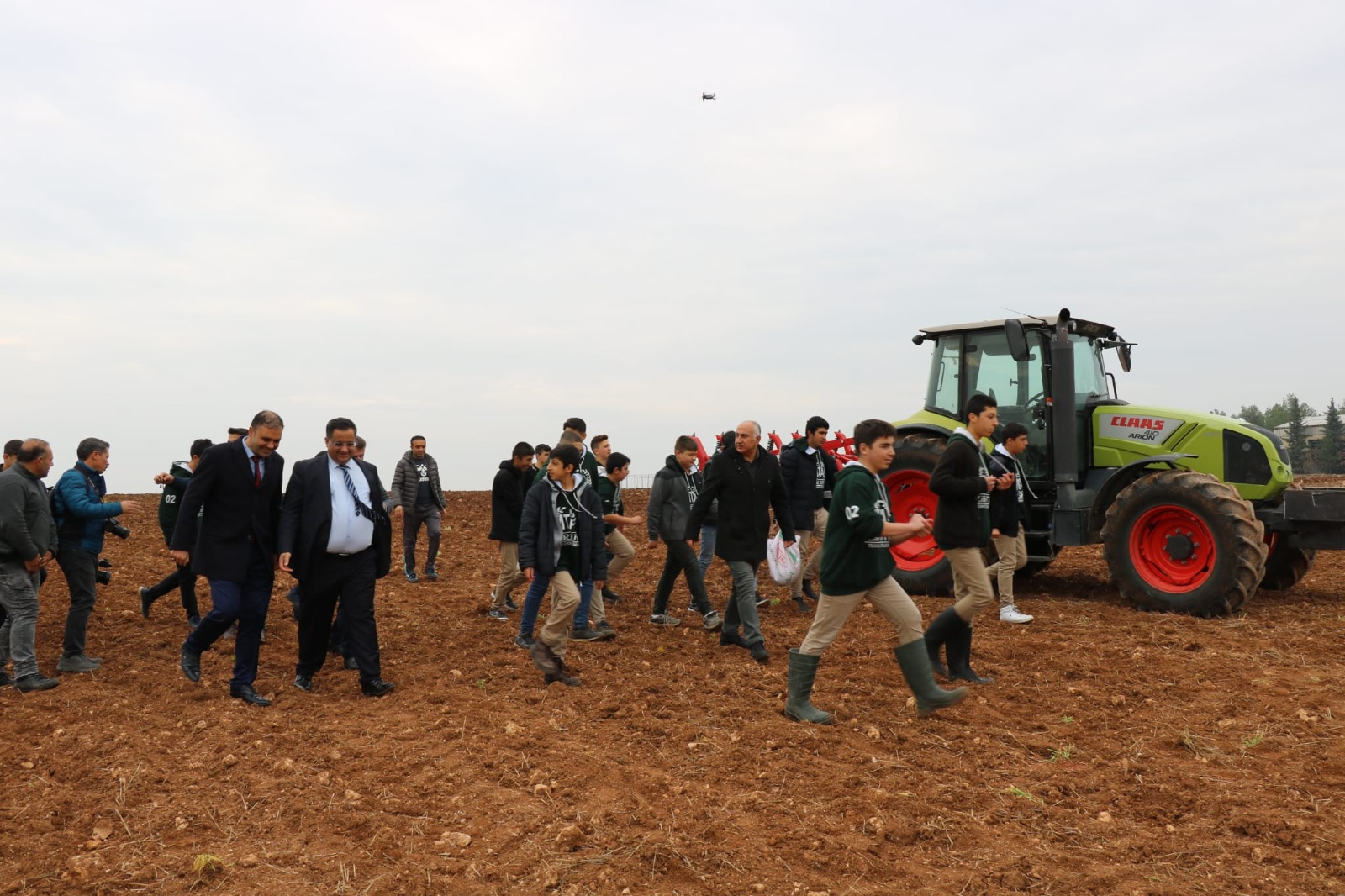 Tarım Meslek Lisesinde buğday ekimi yapıldı