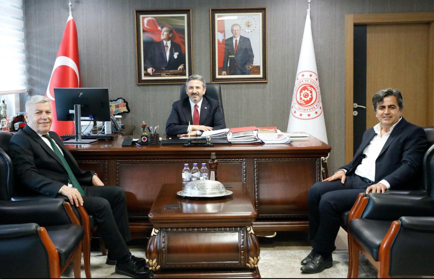 Başkan Mustafa Salman’dan Bakan Yardımcısı Ahmet Aydın’a Ziyaret