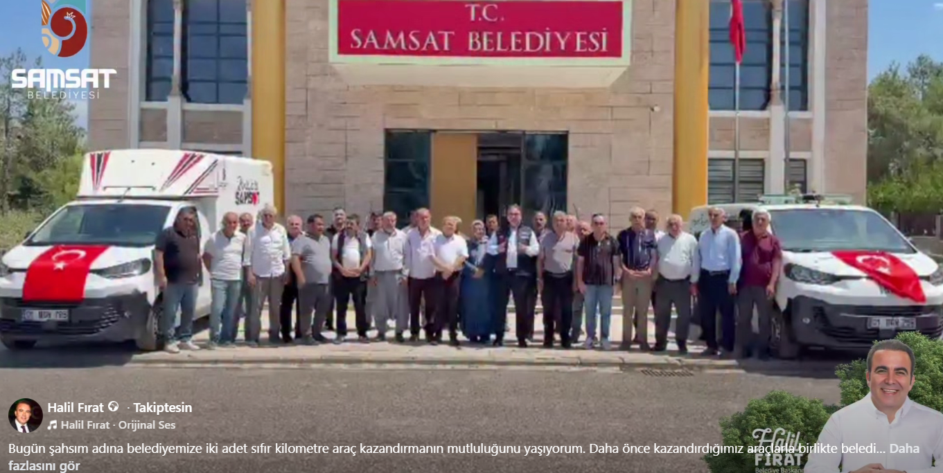 BAŞKAN FIRAT, İKİ ARACI ŞAHSİ BÜTÇESİ İLE ALARAK BELEDİYEYE HİBE ETTİ