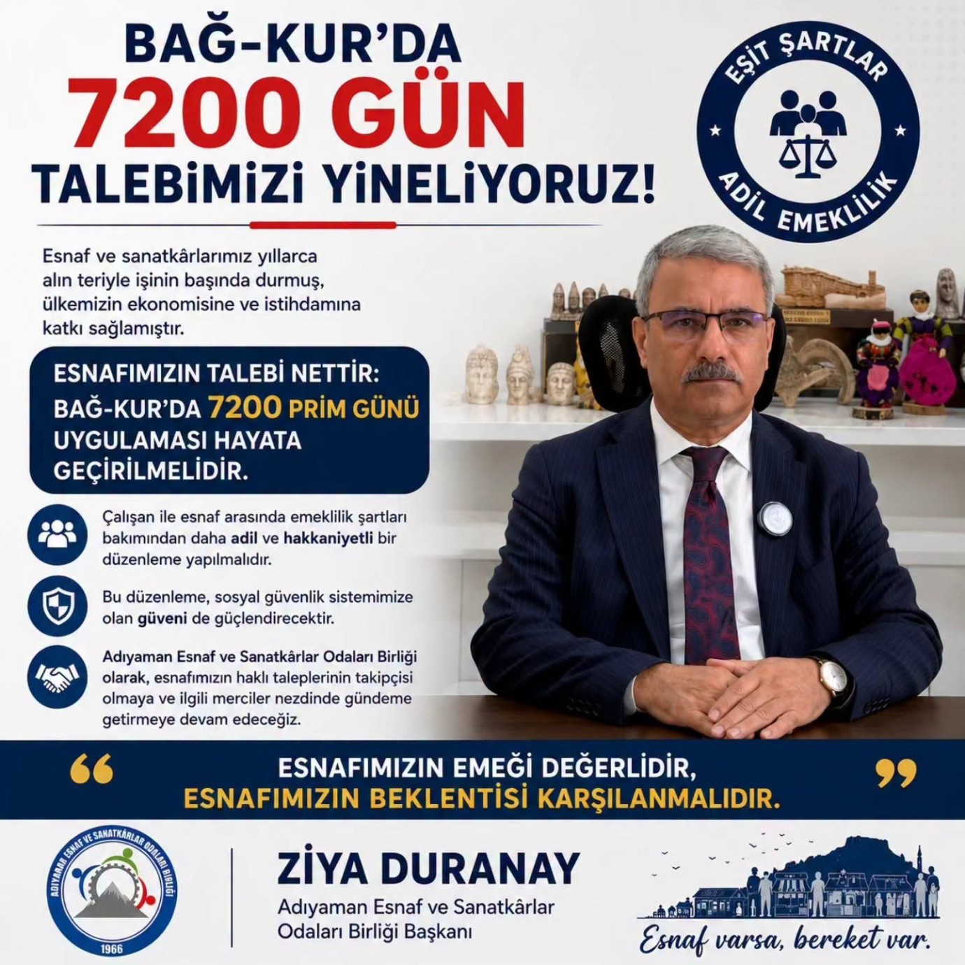Bağkur'da 7200 Çağrısı